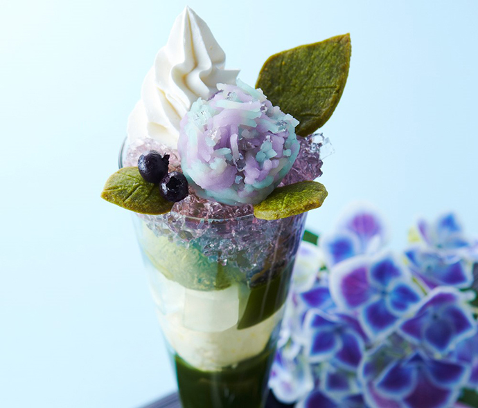 紫陽花パフェ